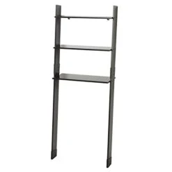 Zenna Home 9431CH, Leaning Wood Ladder-Style Bathroom Spacesaver, Espresso
