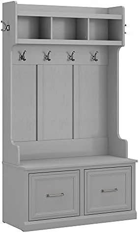 Bush Furniture Woodland Dining Room Set, 40W, Cape Cod Gray 6 Bush Furniture Woodland Dining Room Set, 40W, Cape Cod Gray - Image 6