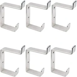 Piffny Robe & Towel Hook, 6 Pack Heavy Duty Stainless Steel Outdoor Wall Hooks For Hanging Towel, Coat, Backpack, Keys, Etc (Modern Industrial) -Songmics Furniture Shop 310mi0vhSKL. AC
