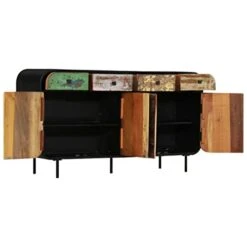 BDBHAVB Cabinets For Storage With Doors, Dining Sideboard, Sideboard, Easy To Assemble Suitable For Dining Room, Bedroom, Office Solid Reclaimed Wood 55.1"x13.8"x29.9" 9 BDBHAVB Cabinets For Storage With Doors, Dining Sideboard, Sideboard, Easy To Assemble Suitable For Dining Room, Bedroom, Office Solid Reclaimed Wood 55.1"x13.8"x29.9" -Songmics Furniture Shop 310tJGTK6XL