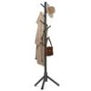 WANGMUXIA High-Grade Wooden Coat Rack, Freestanding Coat Rack With 8 Hooks And 3 Adjustable Size Tree Coat Racks For Bedroom, Hallway, Entrance, Office, For Hats, Coats, Scarves, Handbags