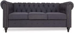 DRNCURN Chesterfield Sofa With Nail-Head For Living Room Office Sofa Set Modern Fabric Sofa Accent Tufted Chairs For Living Room 28 DRNCURN Chesterfield Sofa With Nail-Head For Living Room Office Sofa Set Modern Fabric Sofa Accent Tufted Chairs For Living Room -Songmics Furniture Shop 311iOMK9sxL. AC