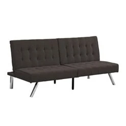 Pabby Yard Sofa Bed, Convertible Futon Sofa,Small Futon Couch With Wood Frame And Stainless Feet,Espresso -Songmics Furniture Shop 311rGEtYOfL