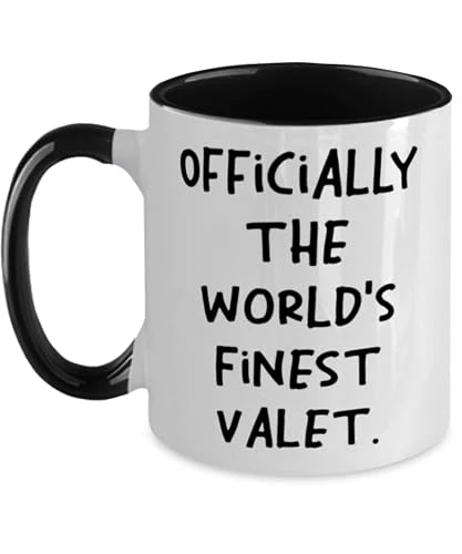 GENERIC Valet Gifts For Colleagues, Officially The World's Finest Valet, Nice Valet Two Tone 11oz Mug, Cup From Friends, One Of A Kind Valet Gift, Unusual Valet Gift, Valet Gift That Stands Out, Valet Gift 1 GENERIC Valet Gifts For Colleagues, Officially The World's Finest Valet, Nice Valet Two Tone 11oz Mug, Cup From Friends, One Of A Kind Valet Gift, Unusual Valet Gift, Valet Gift That Stands Out, Valet Gift