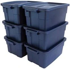 Rubbermaid Roughneck️ Storage Totes, Durable Stackable Storage Containers, Great For Garage Storage, Moving Boxes, And More, 18 Gal - 6 Pack -Songmics Furniture Shop 3126lbJvyhL. AC
