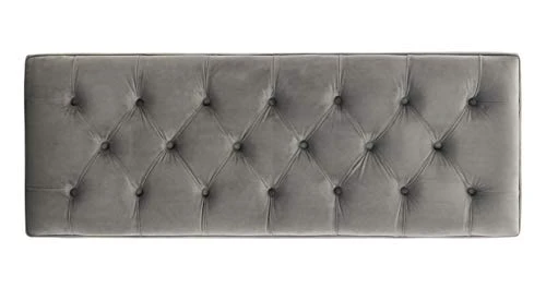Safavieh Couture Home Tourmaline 48-inch Glam Dark Grey Velvet Tufted Acrylic Bench 5 Safavieh Couture Home Tourmaline 48-inch Glam Dark Grey Velvet Tufted Acrylic Bench - Image 5