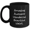 GENERIC Amazing Awesome Wonderful Beautiful Valet. 11oz 15oz Mug, Valet Present From Boss, Joke Cup For Coworkers, Gratitude, Gift Ideas, Valet Service, Presents