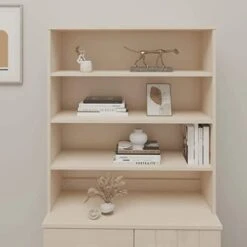 VidaXL Top For Highboard Honey Brown 35.4"x11.8"x39.4" Solid Wood Pine