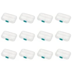 Sterilite Divided Box Small Storage, Clear