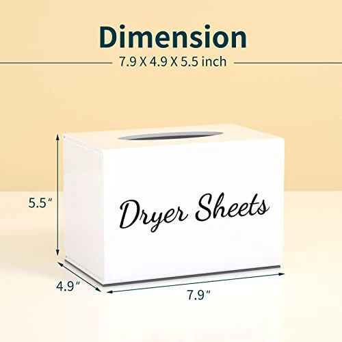 Farmhouse Dryer Sheet Holder, Carmanon Acrylic Dryer Sheet Dispenser Magnetic Laundry Fabric Softener Sheets Holder, Dryer Sheet Container Storage Box With Lid For Laundry Room Decor & Organization 2 Farmhouse Dryer Sheet Holder, Carmanon Acrylic Dryer Sheet Dispenser Magnetic Laundry Fabric Softener Sheets Holder, Dryer Sheet Container Storage Box With Lid For Laundry Room Decor & Organization - Image 2