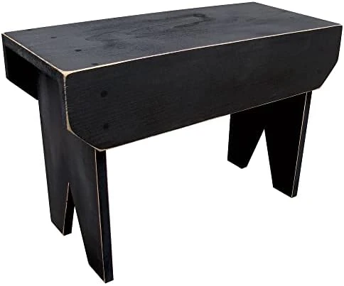 2 Ft Wood Bench Long (Solid Cottage White) 3 2 Ft Wood Bench Long (Solid Cottage White) - Image 3