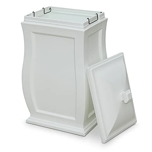 Mayne Mansfield Multi-Purpose Storage Bin - 20in X 20in X 38in - 45 Gallons Of Storage Capacity - Polyethylene (5861-W) 2 Mayne Mansfield Multi-Purpose Storage Bin - 20in X 20in X 38in - 45 Gallons Of Storage Capacity - Polyethylene (5861-W) - Image 2