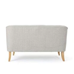 Christopher Knight Home Justus Mid-Century Modern Fabric Loveseat, Beige / Natural 7 Christopher Knight Home Justus Mid-Century Modern Fabric Loveseat, Beige / Natural -Songmics Furniture Shop 313KhBFkjcL