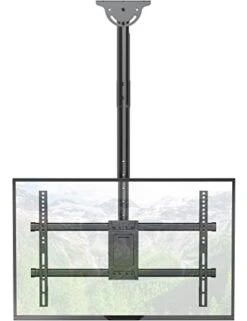 WALI Ceiling TV Mount, Full Motion Adjustable TV Mount Bracket Fits Most Ultrawide LED, LCD, OLED 4K TVs 37 To 70 Inch, Up To 110lbs, VESA 600x400mm (CM3770), Black