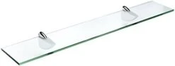 Spancraft Glass Oriole Glass Shelf, Brushed Steel, 10 X 33 27 Spancraft Glass Oriole Glass Shelf, Brushed Steel, 10 X 33 -Songmics Furniture Shop 313VQhTHDsL. AC 3