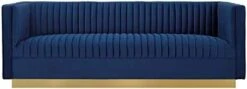 Modway Sanguine Vertical Channel Tufted Performance Velvet Upholstered Armchair In Navy -Songmics Furniture Shop 313zLmHweUL. AC