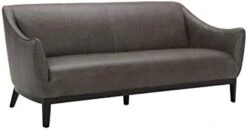 Amazon Brand – Rivet Bayard Contemporary Leather Accent Chair With Curved Armrests, 33.5"W, Cognac -Songmics Furniture Shop 314F0ax2SML. AC 1