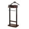 FOLREORP Valet Stand With Drawer Wardrobe Valet Wood Suit Valet Rack Freestanding Contour Hanger Trouser Shoe Rack Tie & Belt Stand Organizer Easy To Assemble For Both Living Room And Bed Ro