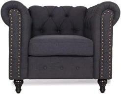 DRNCURN Chesterfield Sofa With Nail-Head For Living Room Office Sofa Set Modern Fabric Sofa Accent Tufted Chairs For Living Room 24 DRNCURN Chesterfield Sofa With Nail-Head For Living Room Office Sofa Set Modern Fabric Sofa Accent Tufted Chairs For Living Room -Songmics Furniture Shop 314YA99TwL. AC