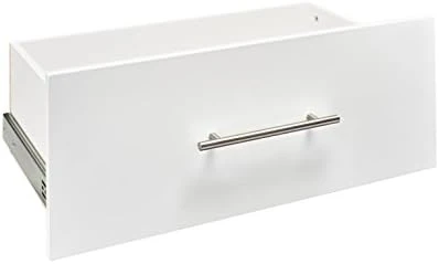 ClosetMaid SuiteSymphony Wood Drawer, Add On Accessory, Modern Style, For Storage, Closet Clothes, X 10” Size For 25 In. Units, Graphite Grey/Satin Nickel 6 ClosetMaid SuiteSymphony Wood Drawer, Add On Accessory, Modern Style, For Storage, Closet Clothes, X 10” Size For 25 In. Units, Graphite Grey/Satin Nickel - Image 6