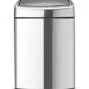 Brabantia Touch Bin, 2 Gal / 10L, Matte Finger Print Proof