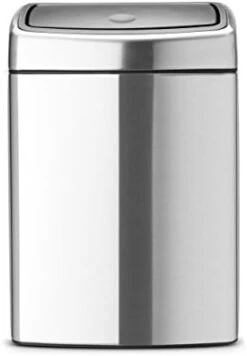 Brabantia Touch Bin, 2 Gal / 10L, Matte Finger Print Proof -Songmics Furniture Shop 314h8WFynVL. AC