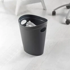 Addis 518039 Waste Paper Bathroom/Bedroom/Office Bin, Charcoal, 26 X 27 X 33 Cm -Songmics Furniture Shop 3156tlND6dS