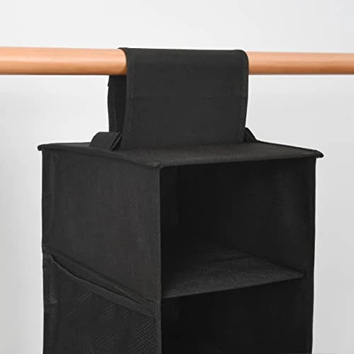 Berdeng Hanging Shoe Organizer For Closet With Side Mesh Pockets,Hat Racks For Baseball Caps,Shoe And Hat Holder & Storage,8-Shelf,Black,1 Pack 6 Berdeng Hanging Shoe Organizer For Closet With Side Mesh Pockets,Hat Racks For Baseball Caps,Shoe And Hat Holder & Storage,8-Shelf,Black,1 Pack - Image 6