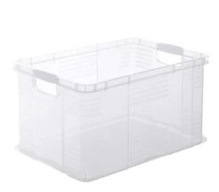 Rotho, Agilo, Storage Box 55 L, Plastic (PP) BPA-free, Transparent, A3/55l (59,0 X 39,0 X 31,0 Cm)
