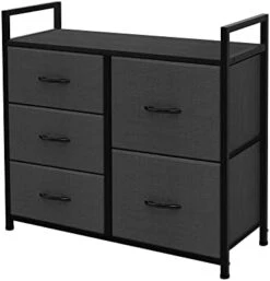 AZL1 Life Concept Storage Dresser Furniture Unit - Large Standing Organizer Chest For Bedroom, Office, Living Room, And Closet - 5 Drawer Removable Fabric Bins - Light Grey/White 17 AZL1 Life Concept Storage Dresser Furniture Unit - Large Standing Organizer Chest For Bedroom, Office, Living Room, And Closet - 5 Drawer Removable Fabric Bins - Light Grey/White -Songmics Furniture Shop 315OWFTJNjL. AC