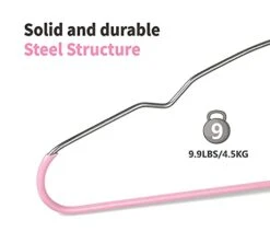 TOPIA HANGER Non Slip Hanger 20 Pack, Metal Clothes Hangers Space Saving, Heavy Duty Rubber Coated Wire Hanger For Coat, Shirt, Dress, Pants-Pink, CT12P 13 TOPIA HANGER Non Slip Hanger 20 Pack, Metal Clothes Hangers Space Saving, Heavy Duty Rubber Coated Wire Hanger For Coat, Shirt, Dress, Pants-Pink, CT12P -Songmics Furniture Shop 315X7iXhCwS