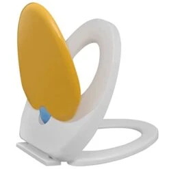 VidaXL White & Yellow Soft-Close Toilet Seat Adults/Children -Songmics Furniture Shop 315d7GBemBL