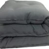 D&D Futon Furniture Cotton/Foam/Polyester Queen Size Traditional Japanese Floor Rolling Futon Mattresses 3x60x80, Gray