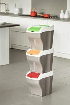 Bama Poker Plus Set3x27Lt. Set Of 3 Rubbish Bags, Polypropylene, Assorted -Songmics Furniture Shop 315mSzXlv6L