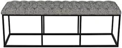 HomePop Decorative Bench, Global Print -Songmics Furniture Shop 3160zN P4DL. AC