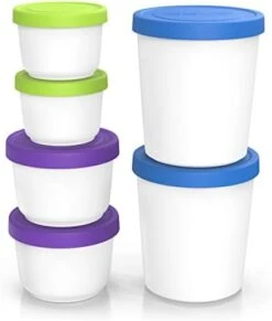 BALCI - Premium Ice Cream Containers (2 Pack - 1 Quart Each) Perfect Freezer Storage Tubs With Lids For Ice Cream, Sorbet And Gelato! - Blue -Songmics Furniture Shop 3168L0rNvJL. AC