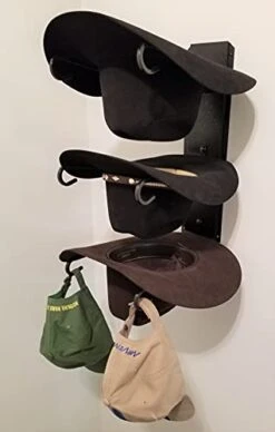 Mark Christopher Collection American Made Classic Three Tier Hat Holder Black