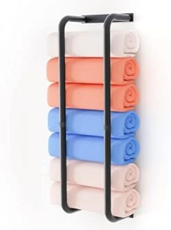 YYP Towel Racks For Bathroom, Towel Rack Wall Mounted, Stainless Steel Towel Holder For Bathroom Wall, Easy To Install Bathroom Towel Storage, Black 12 YYP Towel Racks For Bathroom, Towel Rack Wall Mounted, Stainless Steel Towel Holder For Bathroom Wall, Easy To Install Bathroom Towel Storage, Black -Songmics Furniture Shop 316YEPJpxWL. AC