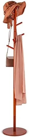Sewarmary Wood Coat Rack Stand, 3 Adjustable Sizes Tree Coat Rack Freestanding With 8 Hooks,Super Easy To Assemble,Hallway/Entryway Coat Hanger Stand For Clothes, Suits, Accessories (Brown-Round) 5 Sewarmary Wood Coat Rack Stand, 3 Adjustable Sizes Tree Coat Rack Freestanding With 8 Hooks,Super Easy To Assemble,Hallway/Entryway Coat Hanger Stand For Clothes, Suits, Accessories (Brown-Round) - Image 5