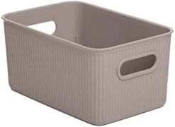 Tatay Storage Box Baobab, 22L Capacity, Polypropylene, BPA Free, Mist Blue Measures 29.4 X 38.5 X 23 Cm -Songmics Furniture Shop 318G0StgjL. AC