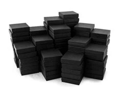 The Display Guys – Cardboard Jewelry Boxes With Cotton – 100 Pack – Matte Black – #33 (3 1/2" X 3 1/2" X 1") 19 The Display Guys – Cardboard Jewelry Boxes With Cotton – 100 Pack – Matte Black – #33 (3 1/2" X 3 1/2" X 1") -Songmics Furniture Shop 318JYSKeYgL