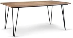 SIMPLIHOME Hunter SOLID MANGO WOOD And Metal 66 Inch Rectangle Industrial Dining Table In Natural, For The Dining Room -Songmics Furniture Shop 318iheE4NEL. AC