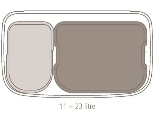 Brabantia 313547 Bo Touch Trash Can Recycling, With 2 Inner Buckets, 3 + 6 Gallon/11 + 23 Liter 4 Brabantia 313547 Bo Touch Trash Can Recycling, With 2 Inner Buckets, 3 + 6 Gallon/11 + 23 Liter - Image 4