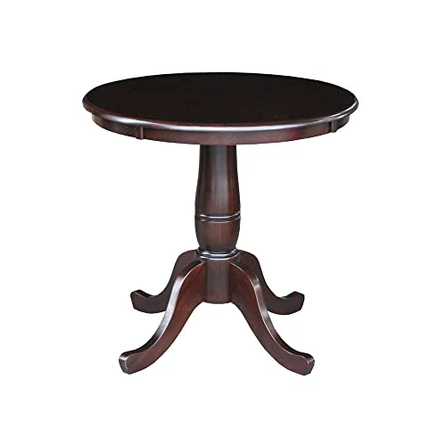 International Concepts 30-Inch Round By 30-Inch Round Top Ped Table, Rich Mocha 1 International Concepts 30-Inch Round By 30-Inch Round Top Ped Table, Rich Mocha