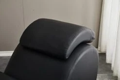 TALEWEO Yoga, Stretching, Relaxation Modern Faux Leather Living Room Curved Chaise Lounge, Large, Black -Songmics Furniture Shop 318yj7z5bKL