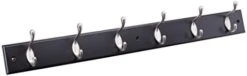 BIRDROCK HOME Hook Coat And Hat Rack - 2 Pack - 6 Hooks - 27 Inches - Wall Mount - Decorative Home Storage - Entryway Foyer Hallway Bathroom Bedroom Rail - Satin Nickel Hooks - White Pine Bathroom -Songmics Furniture Shop 31916KfOHGL. AC