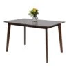 LUCKYERMORE Dining Room Table Rectangle Modern Mid Century Home Furniture Kitchen Restaurant Wood Table