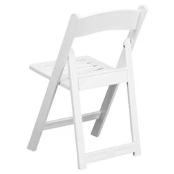 Flash Furniture 2 Pack HERCULES Series 1000 Lb. Capacity White Resin Folding Chair With Slatted Seat -Songmics Furniture Shop 319GNYRF5bL