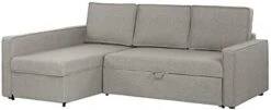 South Shore Live-It Cozy Interchangeable Sectional Sofa-Bed With Ottoman, Charcoal Gray -Songmics Furniture Shop 319Q5KO5wzL. AC