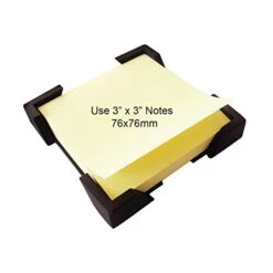 ArtsOnDesk Modern Art Note Holder/Dispenser Bk309 Steel Black Desktop Office Supply Note Pad Desk Accessory Organizer Memo Dispenser Holiday Christmas Self-Stick Note